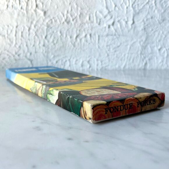 Vintage Fondue Forks 9 Stainless Steel w/Wood Handles-6 in Original Box+3 Extra - Picture 7 of 8